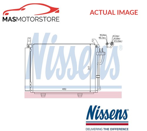 Air con condenser - condenser, nissens