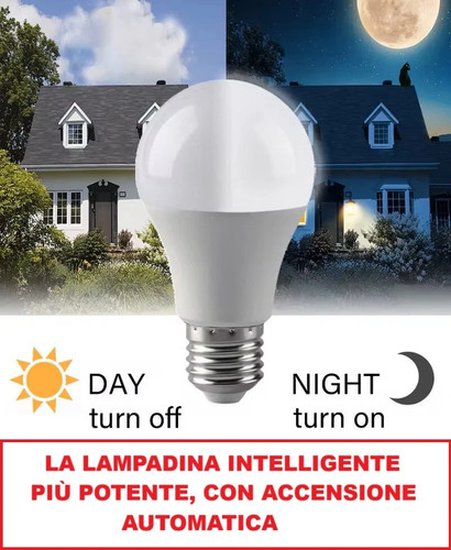 Lampadina led e27 con sensore - led,